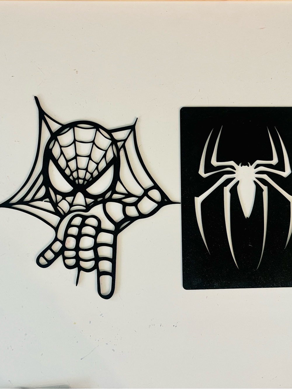Black Spider Web Wall Art Décor - Modern Home Accent